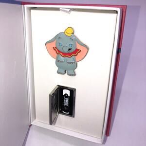 New Disney 2 pc VHS Series 1 DUMBO Pin Set Limited Edition